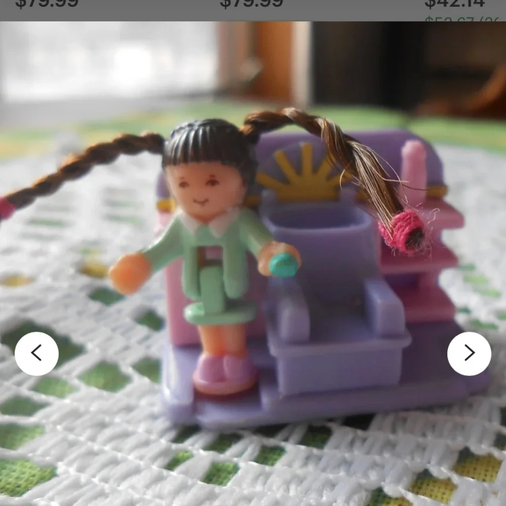 Vintage factory sealed Polly Pocket happening hair collection comb n’ curl salon